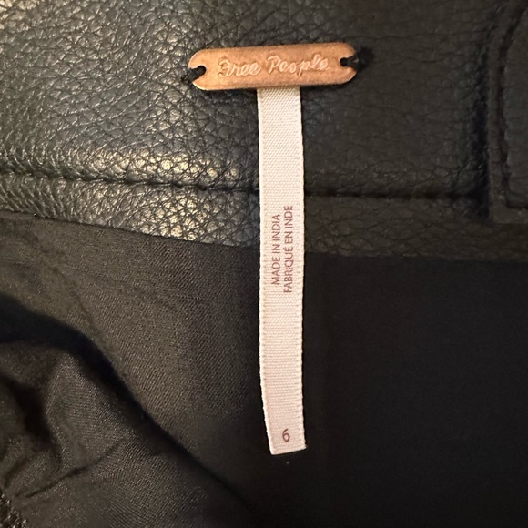 Free People Faux Leather Mini Skirt - Picture 7 of 11